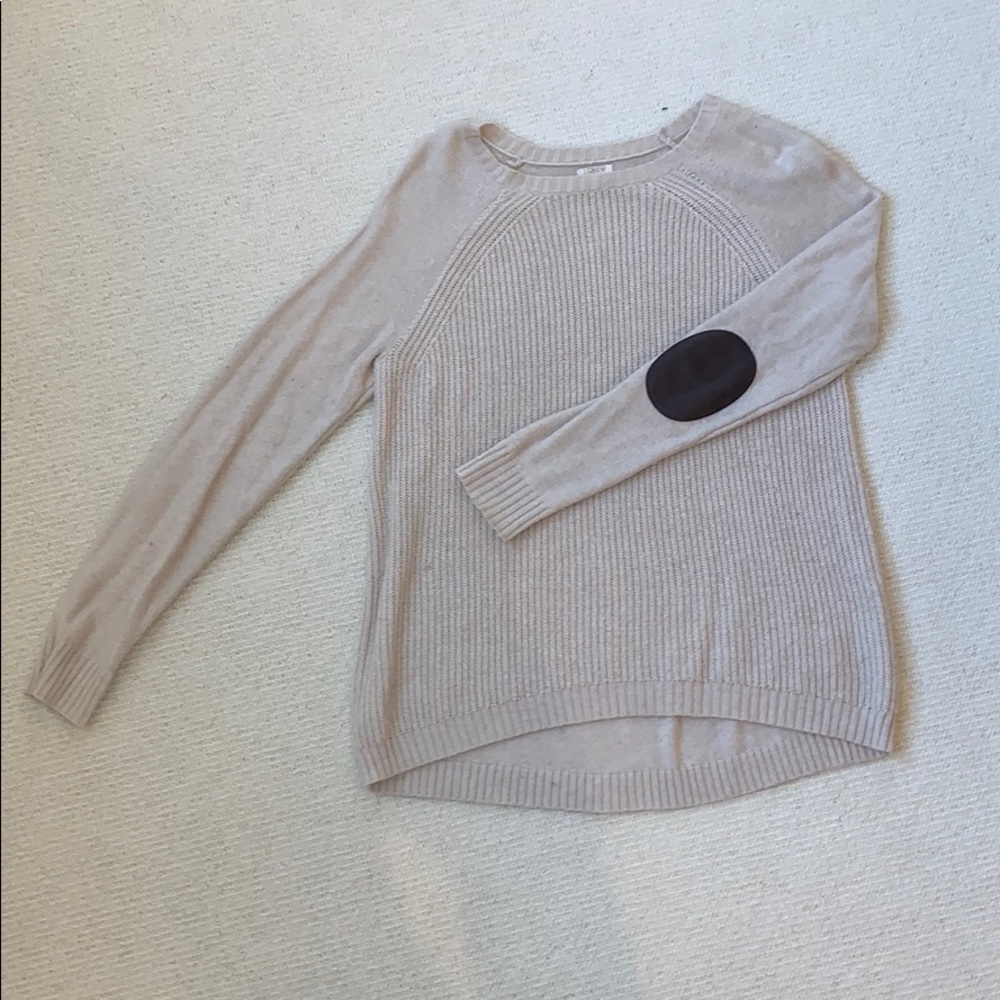 J.Crew Crewneck Sweater with Elbow Patches